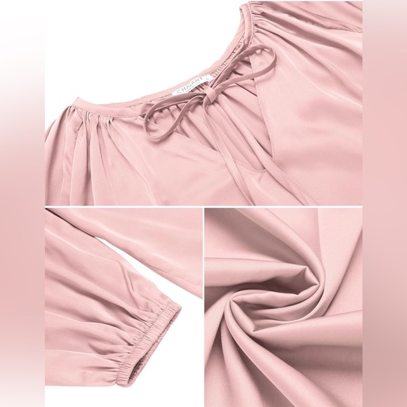 Elegant Soft Pink/ Blush Women's Blouse 🤩 - Picture 3 of 7